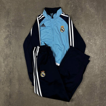 Real Madrid Adidas Tracksuit (Kids M / Fit XS)